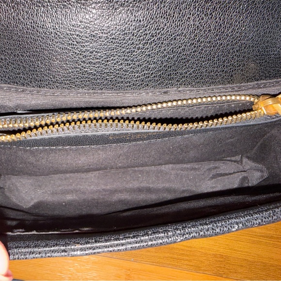 Saint Laurent Black Quilted Chevron Top-Handle Bag with Gold Hardware - Picture 9 of 15